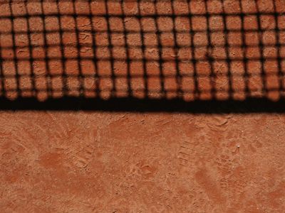 Detail of a sports mat texture with shadow patterns.